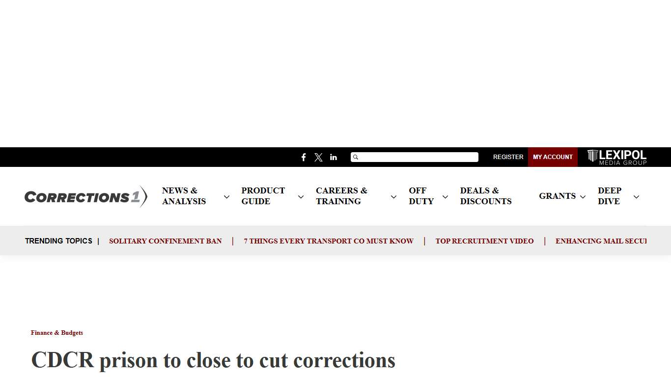 CDCR to close California Rehabilitation Center by fall 2026