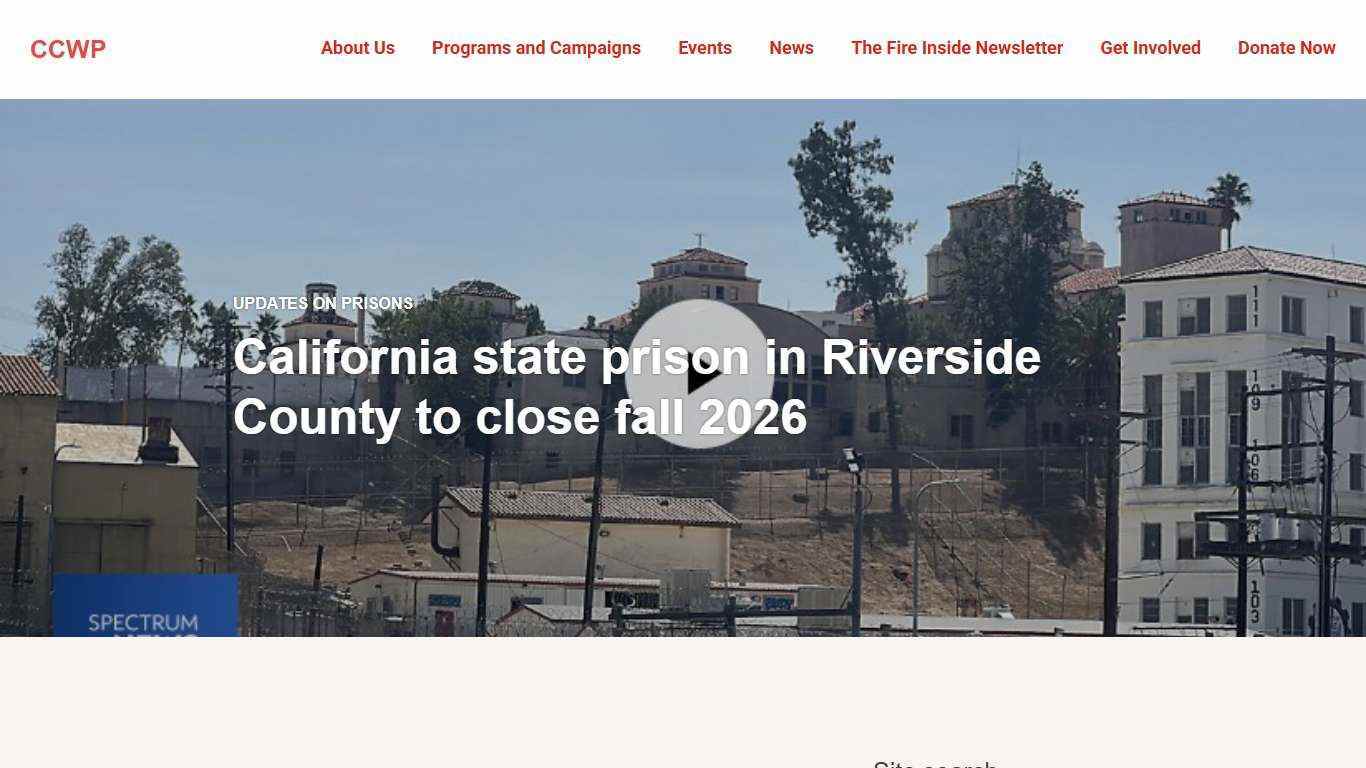 California state prison in Riverside County to close fall 2026 – CCWP